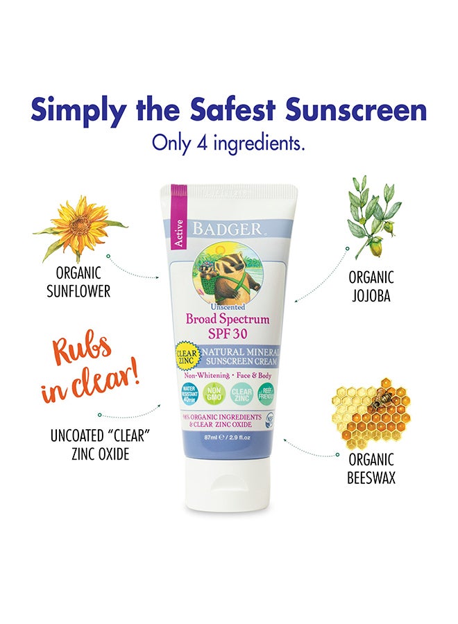 Active Clear  SPF30 Sunscreen Cream 87ml