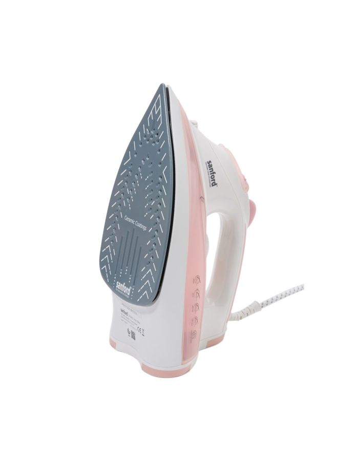 Steam Iron With Ceramic Plate 2200.0 W SF46CSI BS White/Pink