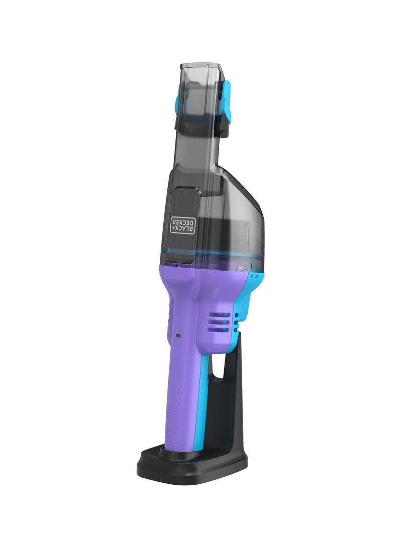 Cordless Handheld Dustbuster Vacuum, 7.2V, 2.0Ah Battery, 16AW Suction Power, Flip-Up Brush, Crevice Tool, Pet Hair Brush, Storage Base 290 ml 14.4 W NVD220BP-GB Lively Lavender/Breeze Purple