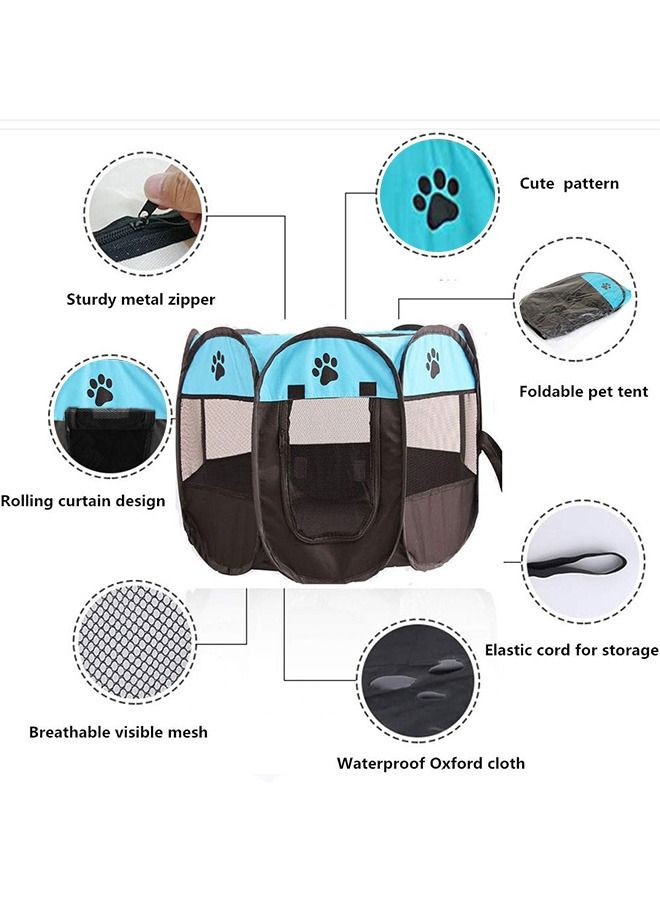 Foldable Waterproof Octagon Oxford Pet Playpens For Dogs And Cats