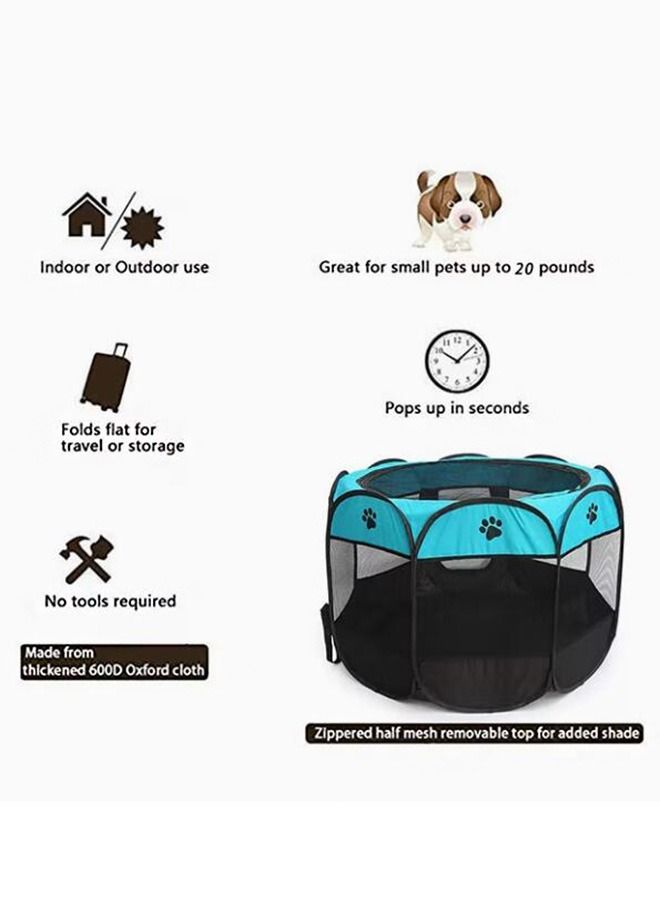 Foldable Waterproof Octagon Oxford Pet Playpens For Dogs And Cats