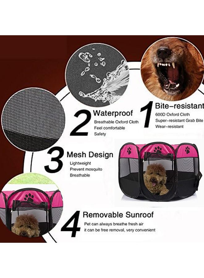 Foldable Waterproof Octagon Oxford Pet Playpens For Dogs And Cats