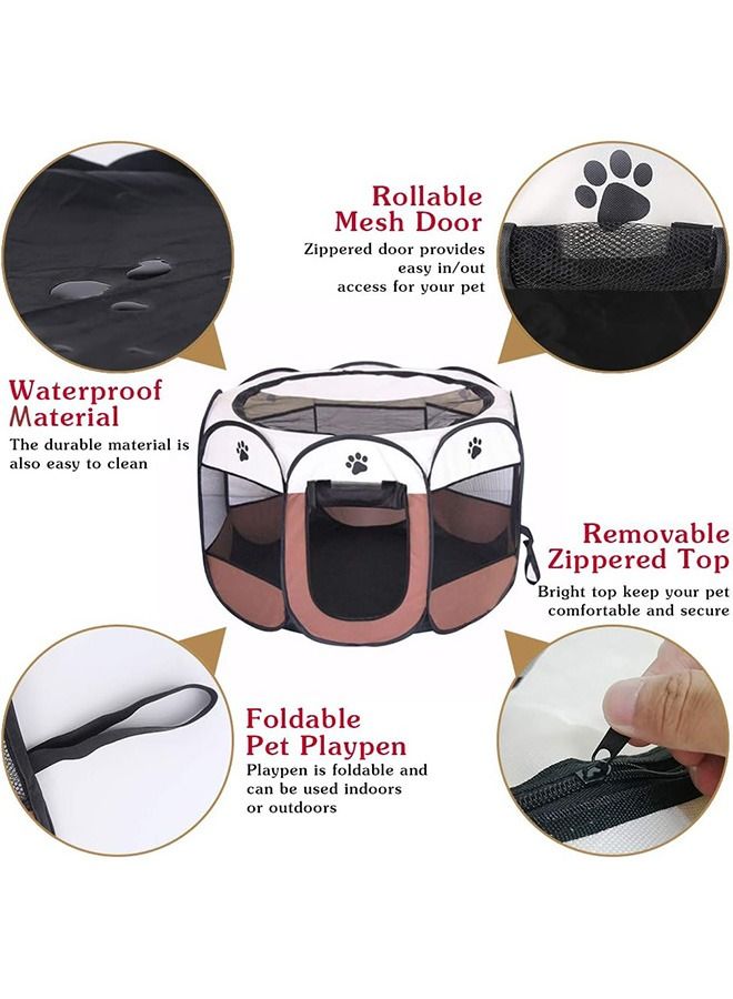 Foldable Waterproof Octagon Oxford Pet Playpens For Dogs And Cats