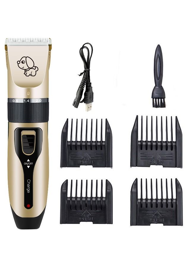 Electrical Pet Clipper Professional Grooming Kit, Low Noise High Power Rechargeable Hair Trimmers For Dogs And Cats
