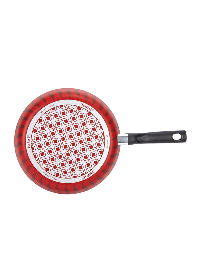 Tempo Flame Non-Stick Fry Pan Black/Red 28cm