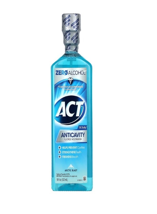 Anticavity Fluoride Mouthwash Arctic Blast 18 fl oz 532 ml