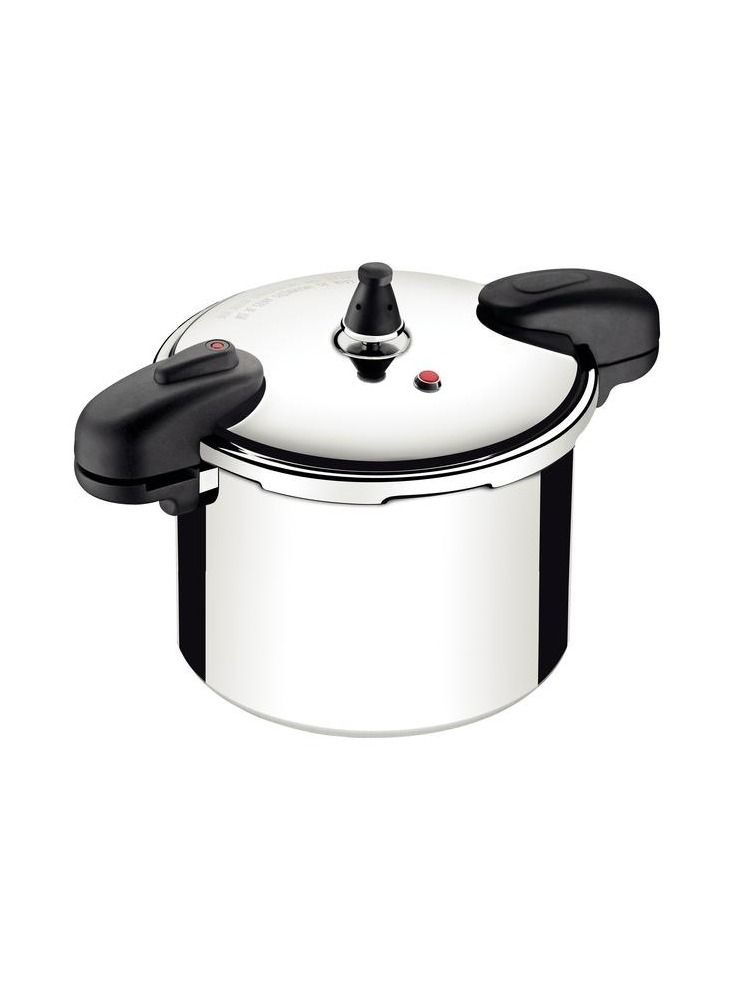 8Liters Since 1911, Made in Brazil - 24CM PRESSURE COOKER 8,0L VALENCIA Polished Aluminum