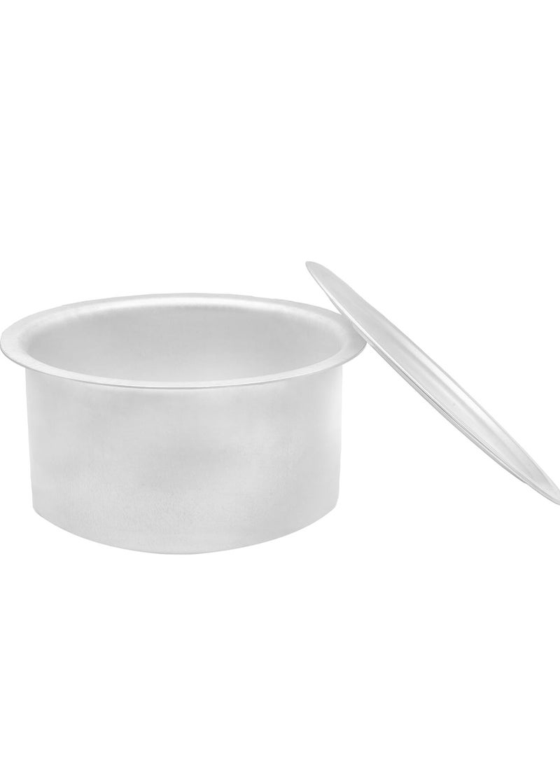 Aluminium Cooking Pot Heavy Guage Tope with Lid Silver 19