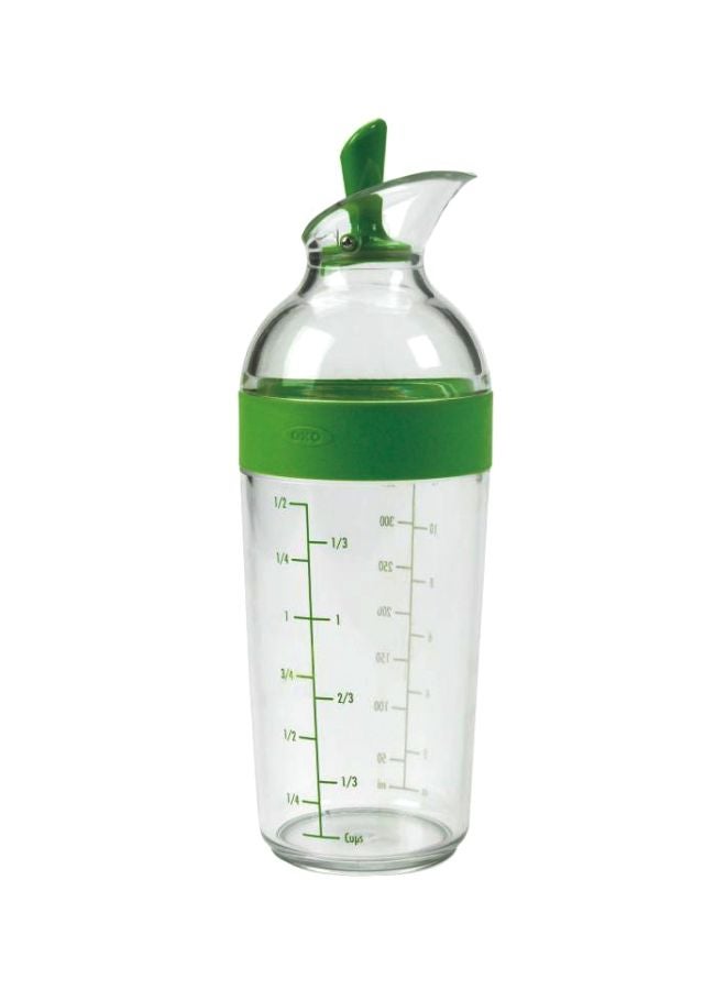 Salad Dressing Shaker Green/Clear 6.3x6.3x22cm