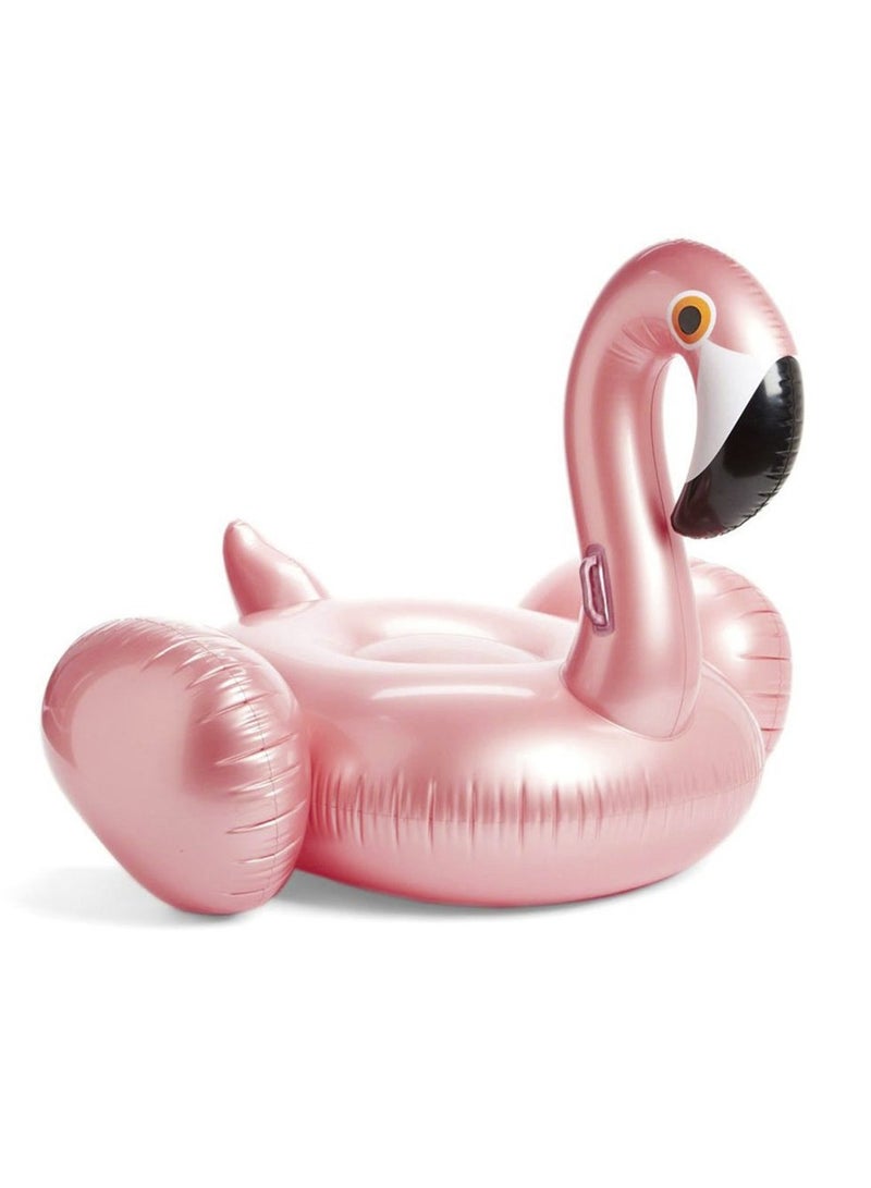 Float thickened 190CM rose gold flamingo floating bed adult water mount 150 * 140 * 110CM