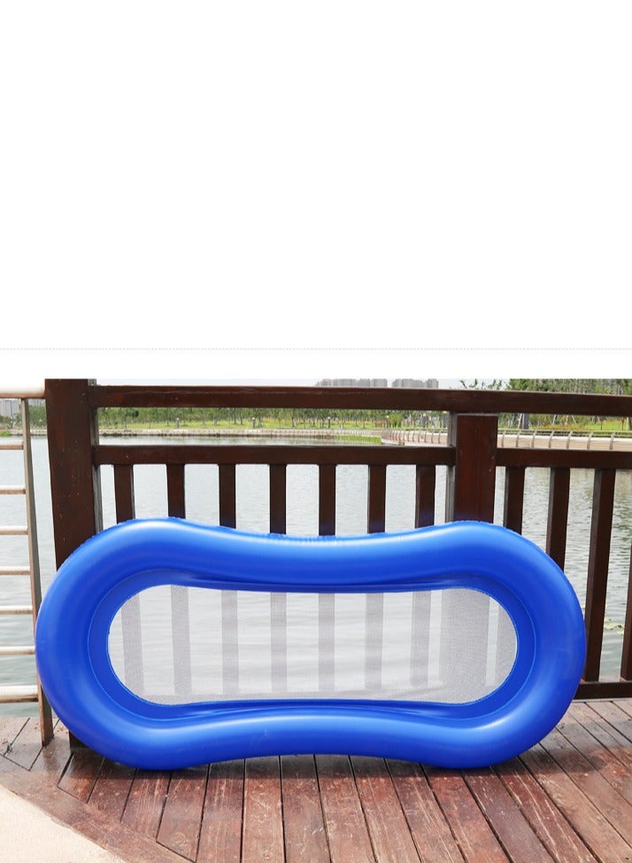 Inflatable armrests, backrest, floating sand bed, outdoor water adult folding mesh recliner, hammock, 150 * 75cm