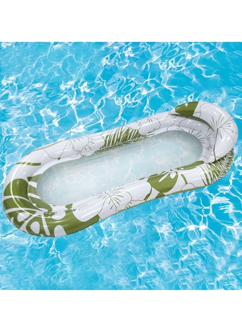 Inflatable outdoor water adult folding net recliner floating bed 150 * 75cm