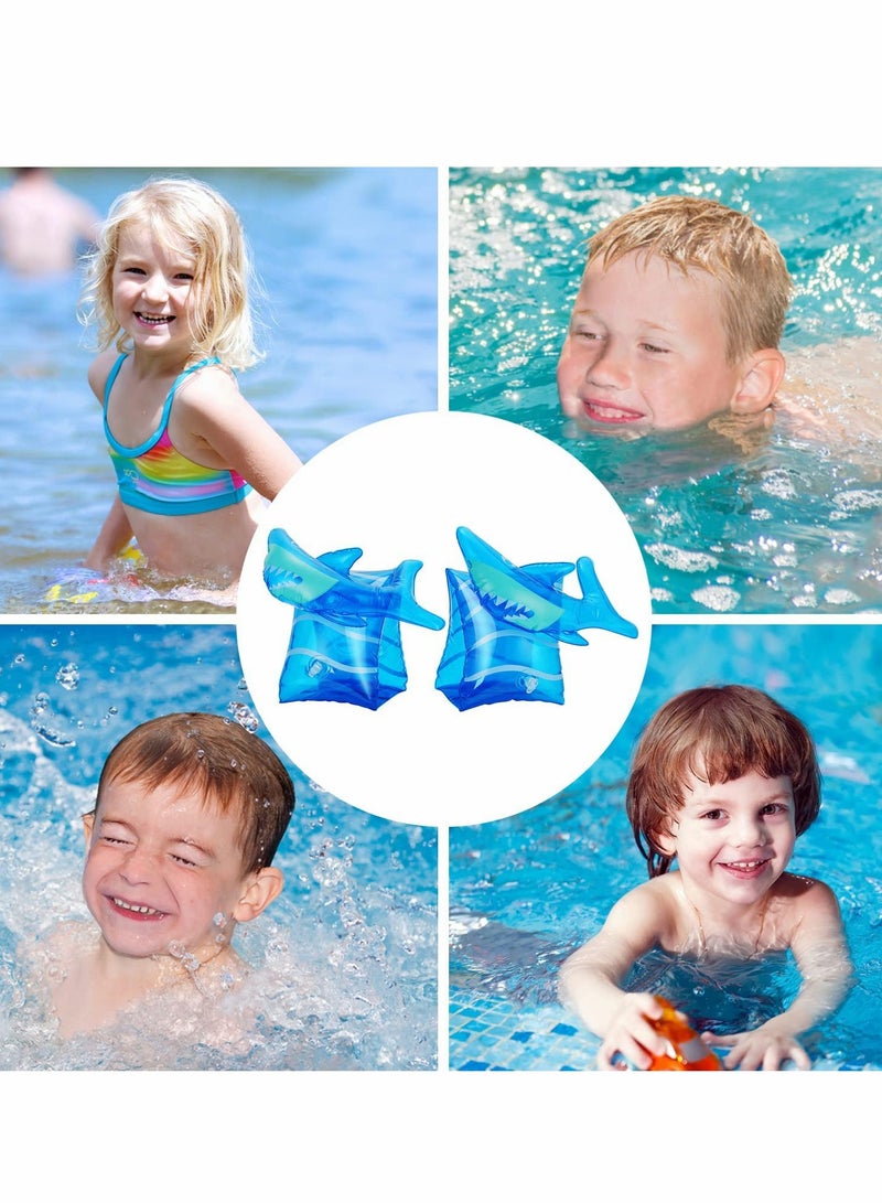 Inflatable Swim Floater Sleeves for Kids, Swimming Rings, Cartoon Swimiming Armbands Floaties Water Wings Floatation Sleeves, Pool Water Sports Learning Swim Training Aids