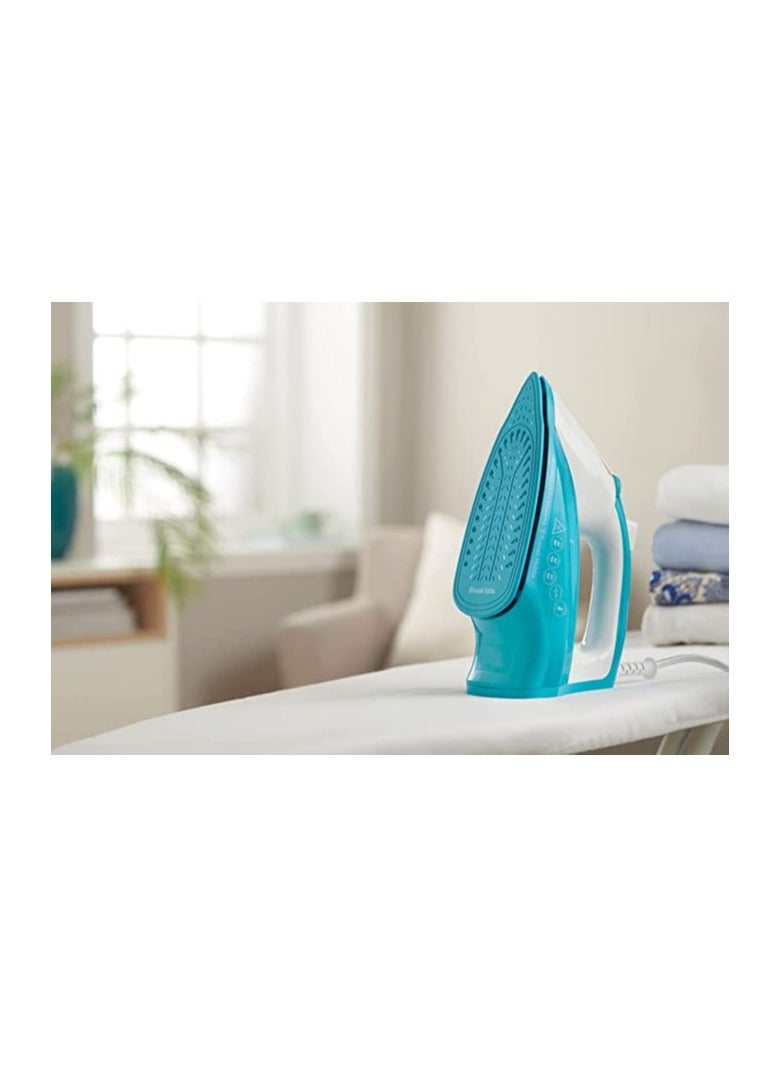 Light and Easy Brights Steam Iron - Colourful Design with 2x More Durable Soleplate, 115 Gram Steam Shot, and 35 Gram Continuous Steam 240 ml 2400 W 26482GCC Blue