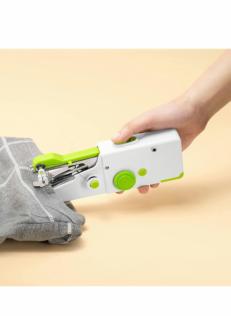 Sewing Machine Mini Handle Portable Handheld with Kit Quick Repairing Tool for Home