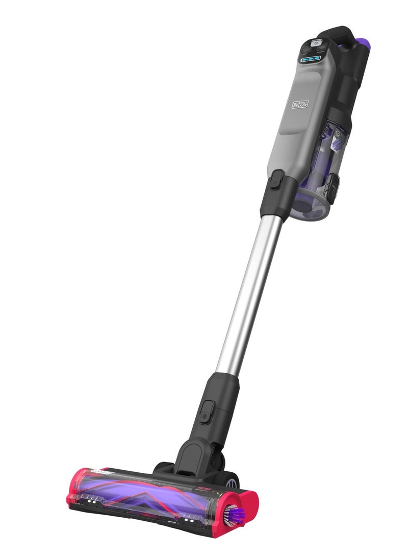 Cordless Stick Vacuum, Digital Motor, 21.6V/86Wh, No Loss Suction, Dual Filter System, Pet Hair Attachment, Converts to Handheld, Summit Series 750 ml 86.4 W BHFEA640WP-GB Grey/Purple