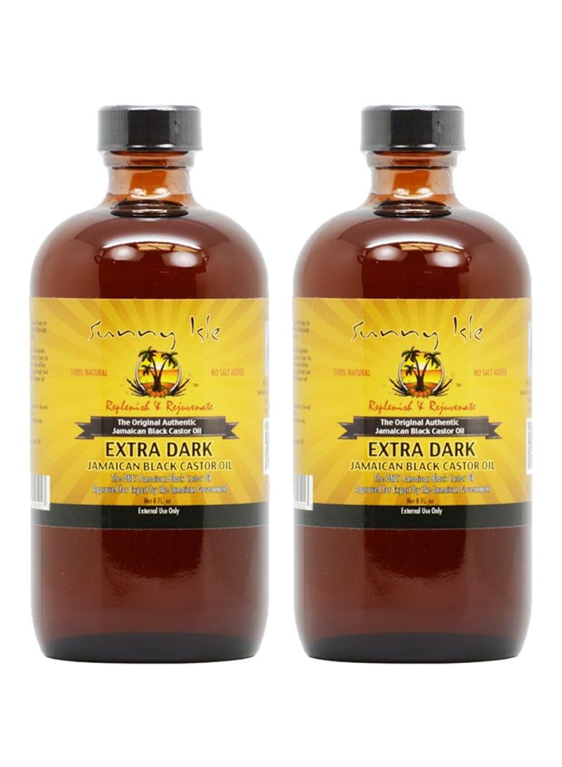 Pack Of 2 Extra Dark Jamaican Black Castor Oil 8ounce