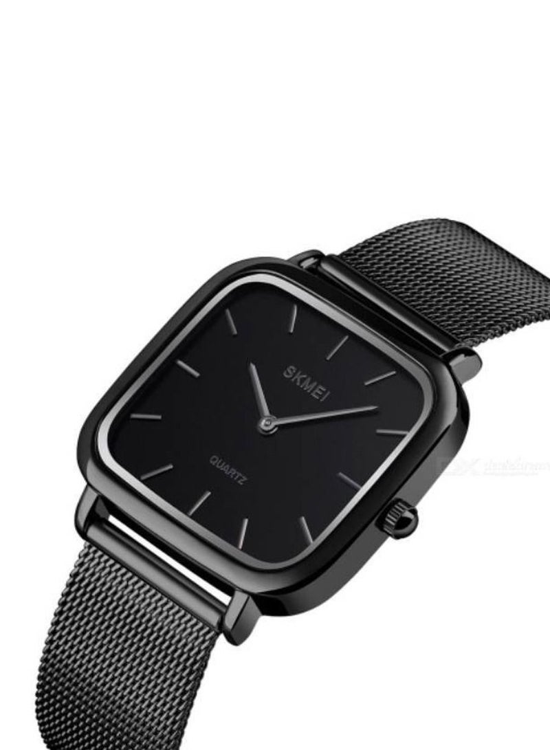 Elegant Design Stainless Steel Luxury Women's Watch 1555 Black