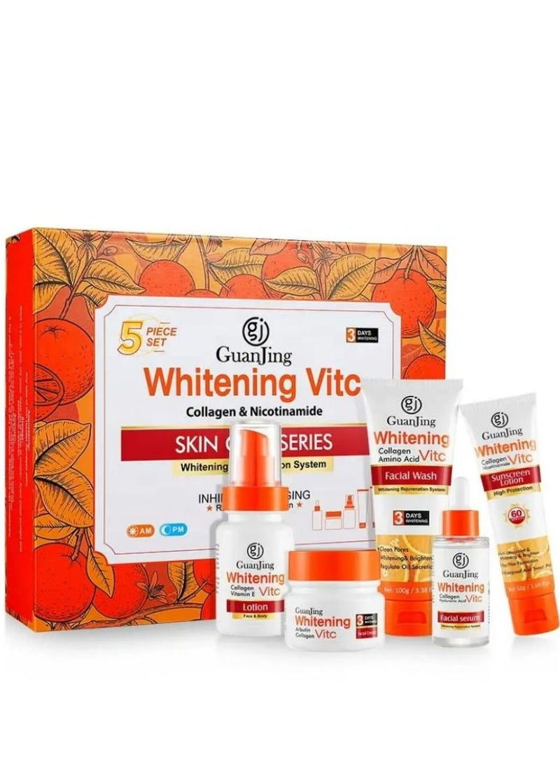 Facial Skin Care Set Vitamin C Whitening Face