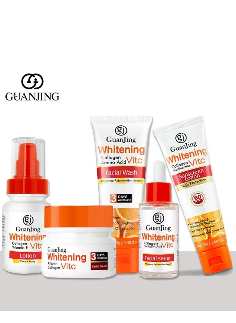 Facial Skin Care Set Vitamin C Whitening Face