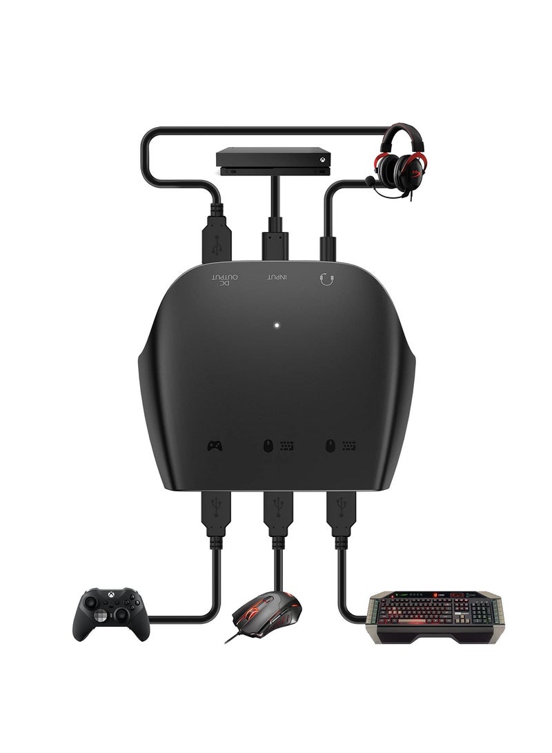 Keyboard and Mouse Adapter, Mouse and Keyboard Converter Adapter for N- Switch/Xbox Serious X/S/Xbox 360/Xbox One/PS4/PS3, USB Gaming Mouse Keyboard Converter