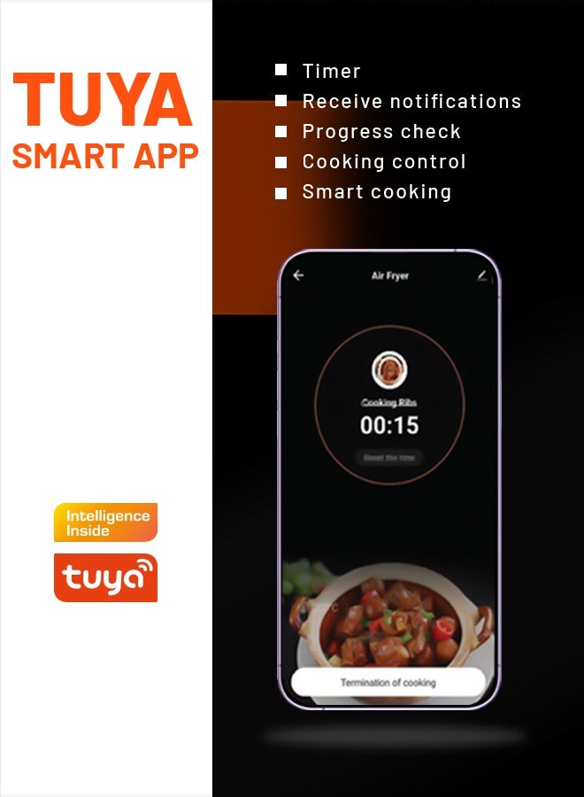 Smart Air Fryer With App Control 6L