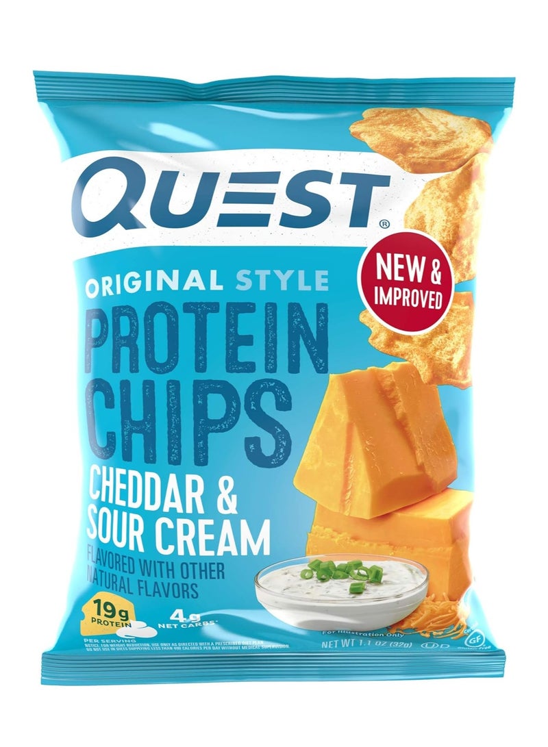 Quest Tortilla Chips Cheddar and Sour Cream 1x8