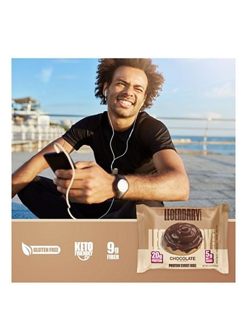 LGD Protein Sweet Roll 67g Chocolate (1x8)