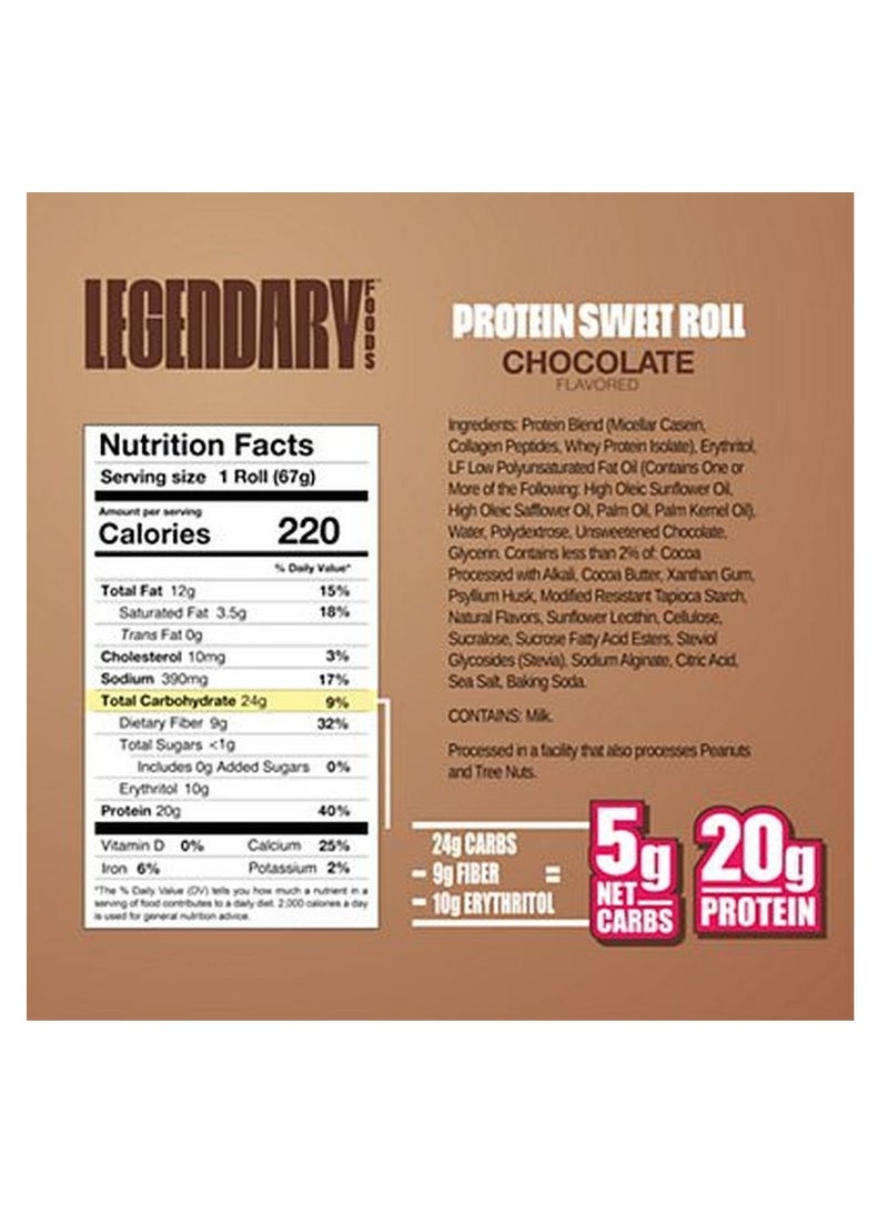 LGD Protein Sweet Roll 67g Chocolate (1x8)