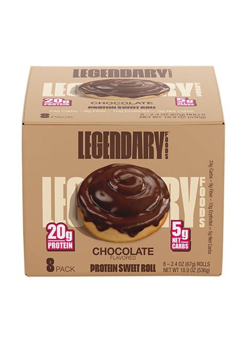 LGD Protein Sweet Roll 67g Chocolate (1x8)