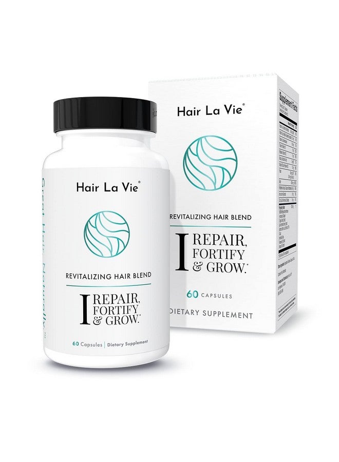 Air La Vie Revitalizing Blend Hair Growth Vitamins For Women To Support Health Of Hair Supplements W/Biotin Collagen & Saw Palmetto For Thick Full Hair 60 Caps