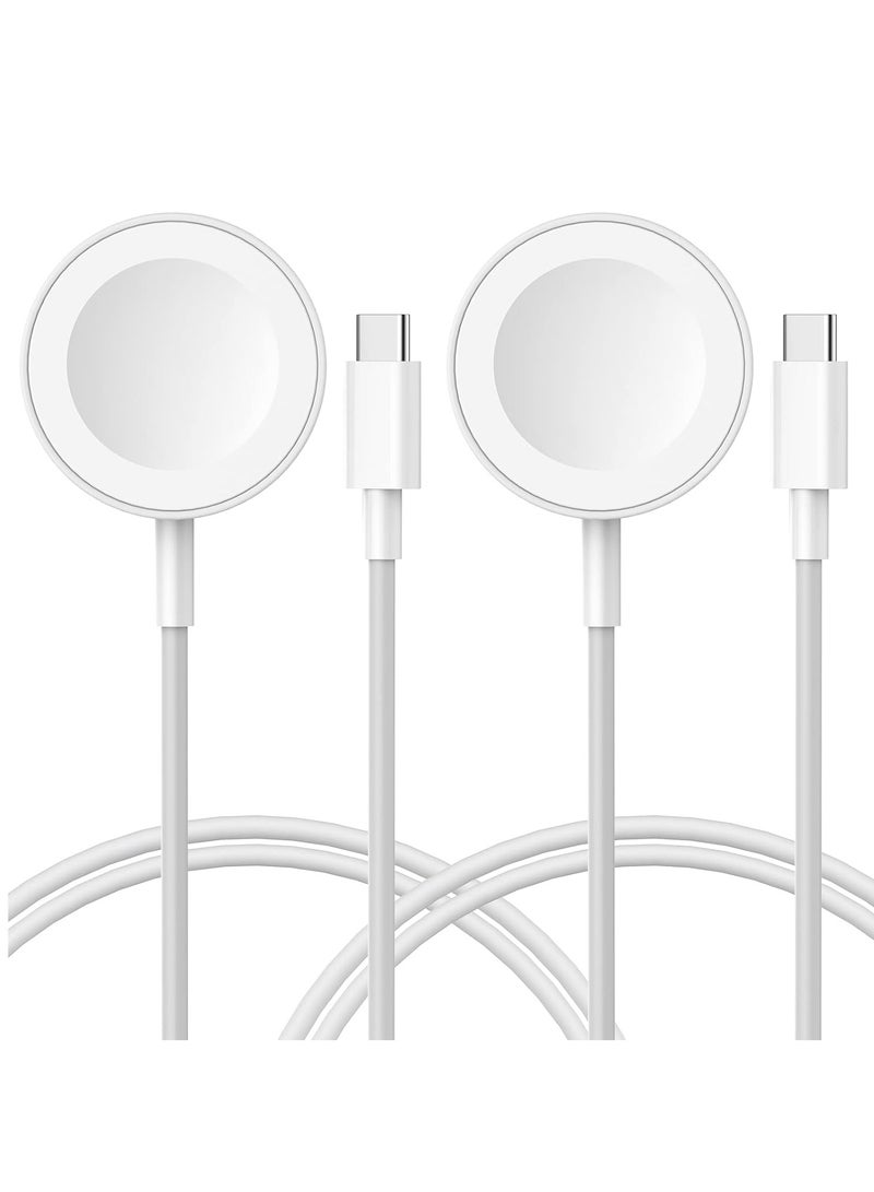 Apple Watch Charger 2Pack 6.6ft/2m USB-C Cable, Fast Charger for Apple Watch Charger Wireless Charging Cable Compatible with iWatch Charger Series