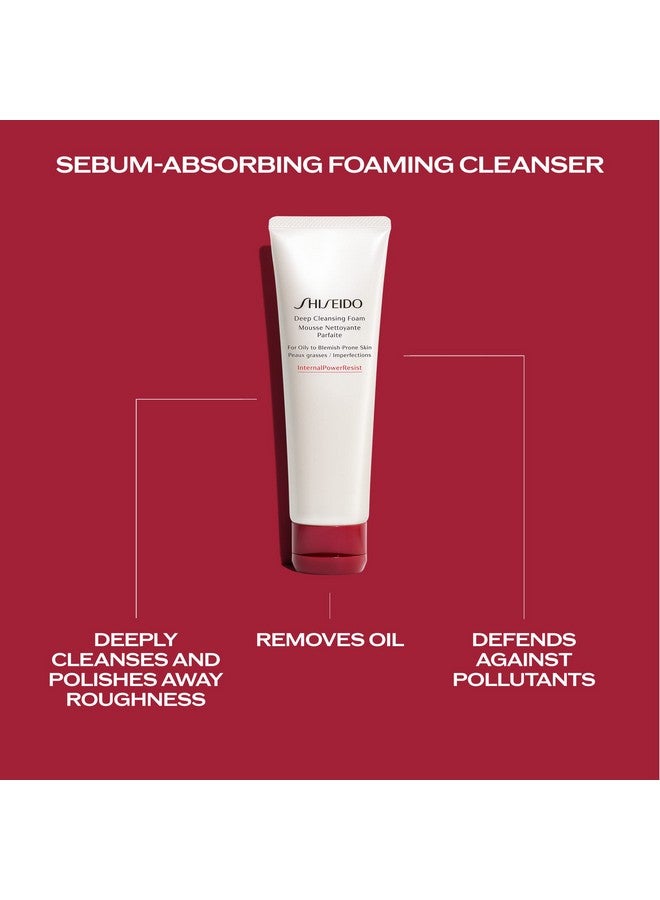 Hiseido Deep Cleansing Foam 125 Ml Deeply Cleanses & Removes Impurities For A Fresh Smooth Finish For Oily To Blemishprone Skin