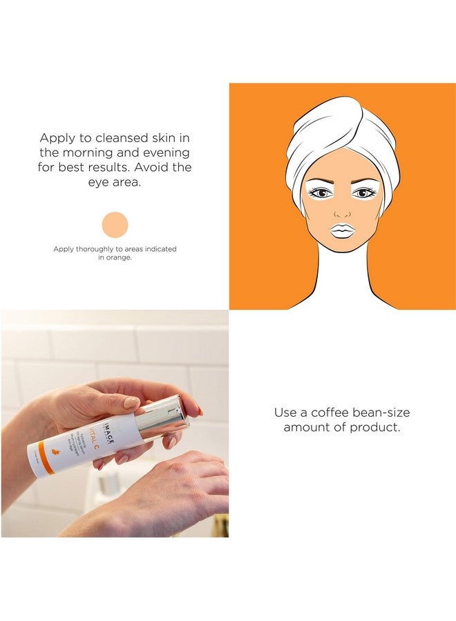 Mage Skincare Vital C Hydrating Serum With Potent Vitamin C To Brighten Tone And Smooth Appearance Of Wrinkles 1.7 Fl Oz