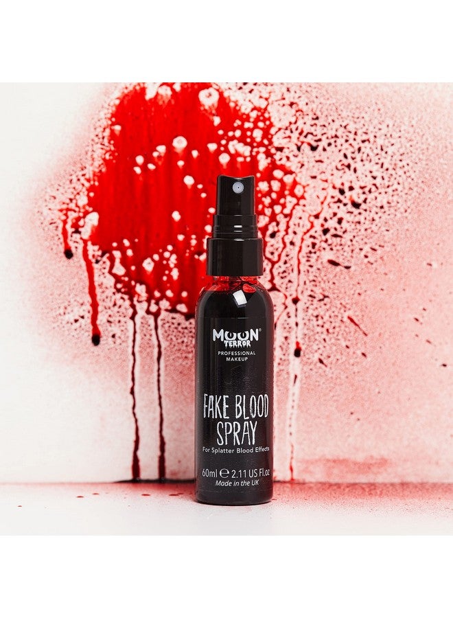 Pro Fx Fake Blood Spray By Moon Terror ; 60Ml ; Sfx Make Up For Halloween Vampire Zombie Theatre ; Special Effects Make Up