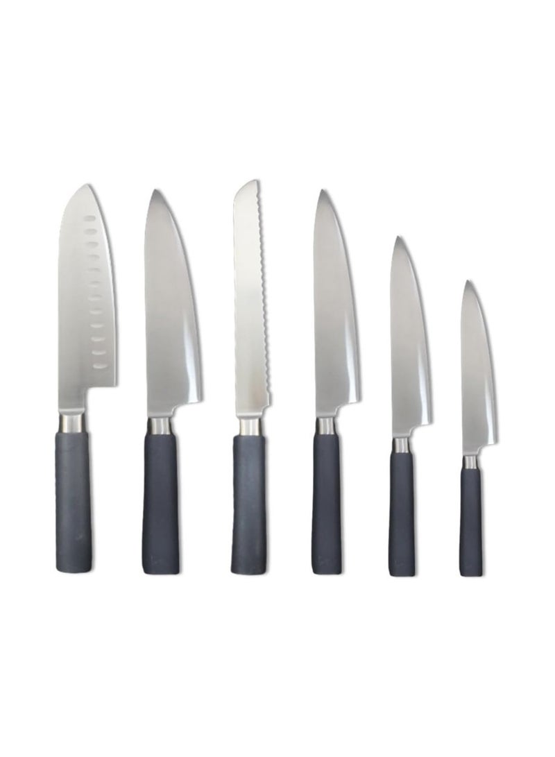 Auroware 6 Piece Kitchen Knife Set Stainless Steel Professional Kitchen Knife Set for Home Use Sharp 6 Different set Utility Kitchen knife