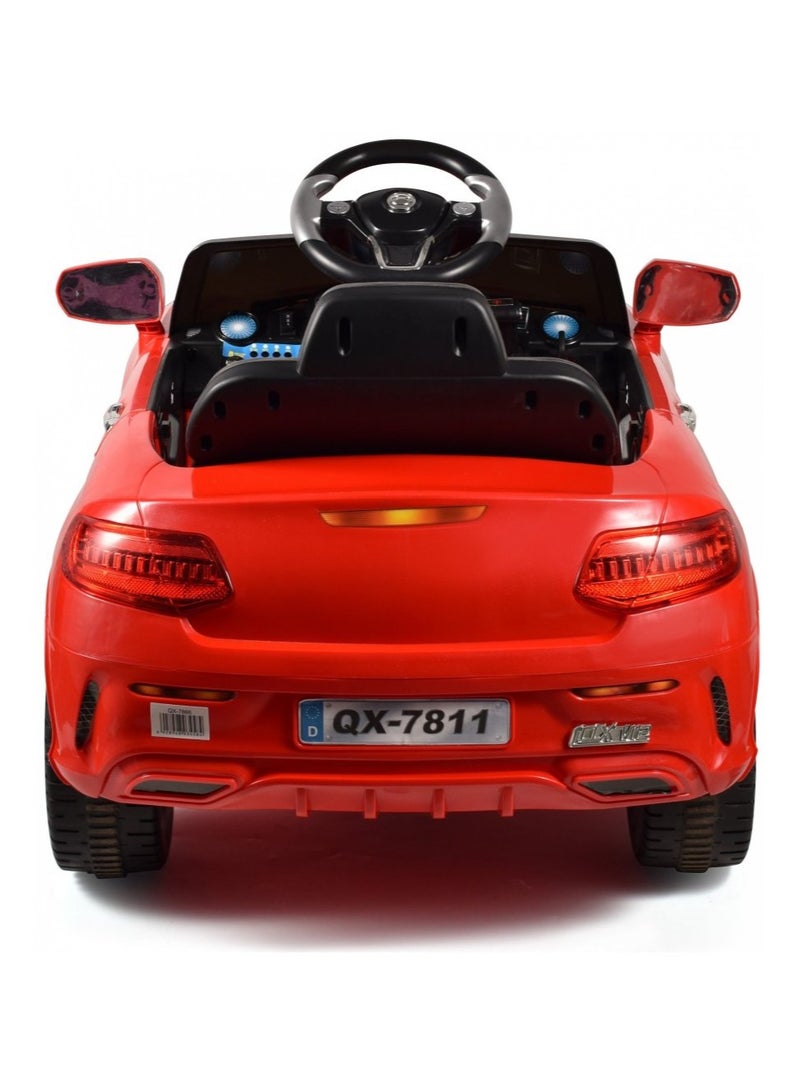 Kids Electric Ride On Car, 6V RC Parental Remote Control and Foot Pedal Manual Modes