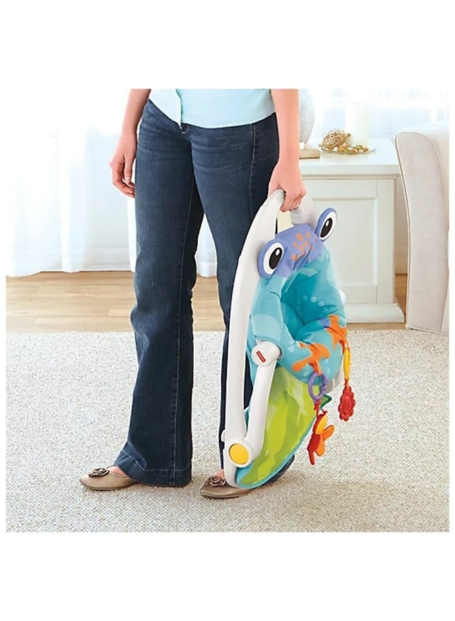 Sit-Me-Up Froggy Design Baby Foldable Floor Seat - Multicolour