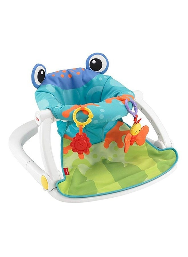 Sit-Me-Up Froggy Design Baby Foldable Floor Seat - Multicolour