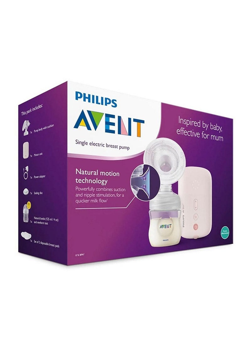Avent Natural Motion Technology, Safety Certified, BPA Free, Lightweight Electric Single Corded Breast Pump