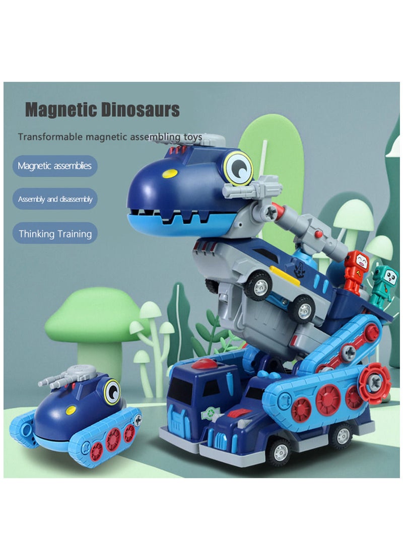 Educational Magnetic Dismantling and Putting Together Dinosaur Scooter Toy Set