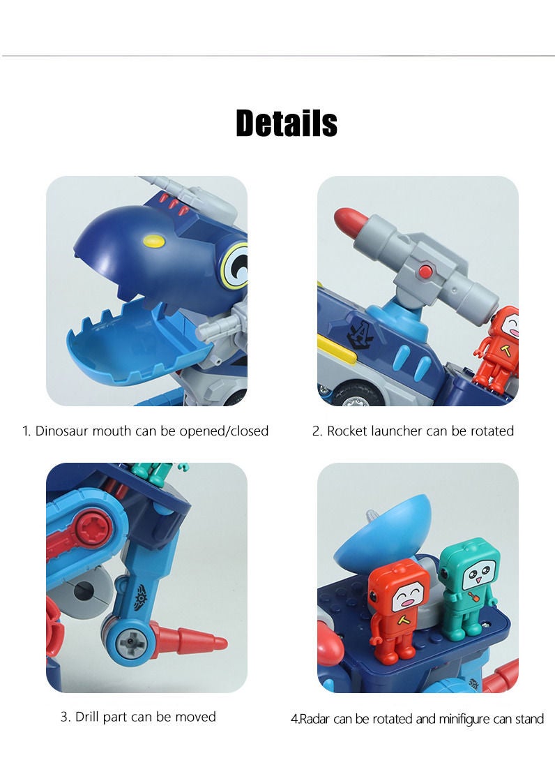 Educational Magnetic Dismantling and Putting Together Dinosaur Scooter Toy Set