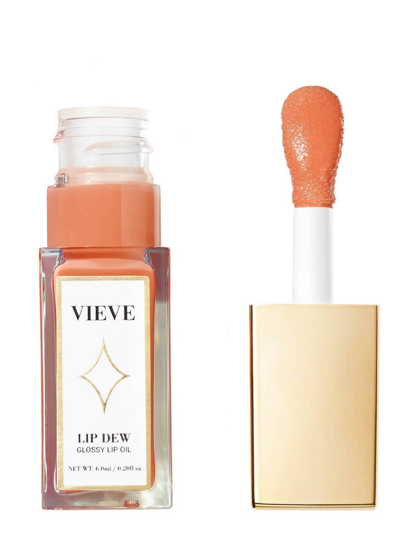 VIEVE Lip Dew Glossy Lip Oil-Pesca, 6ml