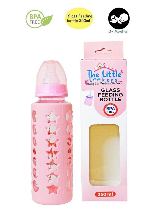 High Borosilicate Glass Feeding Bottle For Baby;Feeder For Newborn ;Super Soft Flow Control & Anti Colic Nipple For Infants;Toddlers
