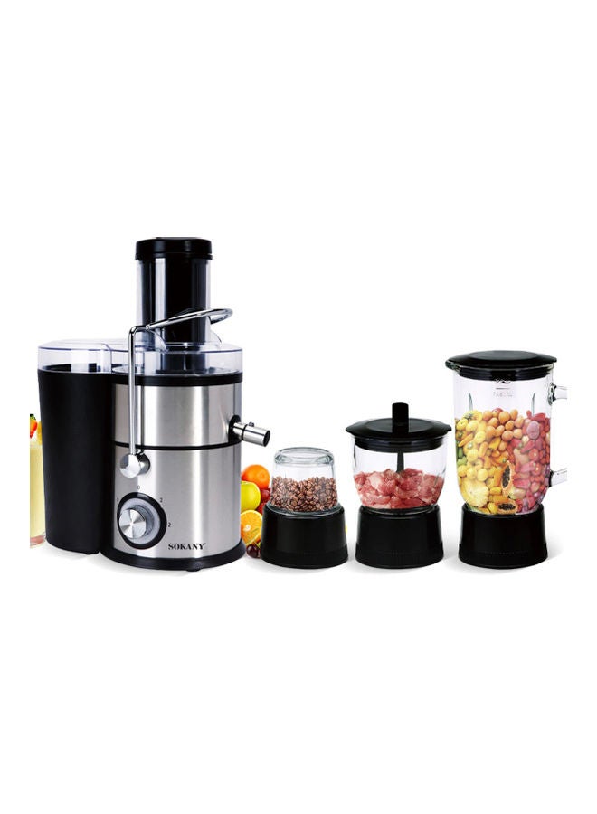 4-In-1 Mixer Juicer 3.0 L 1000.0 W Sokany-SK629 Black/Silver/Clear