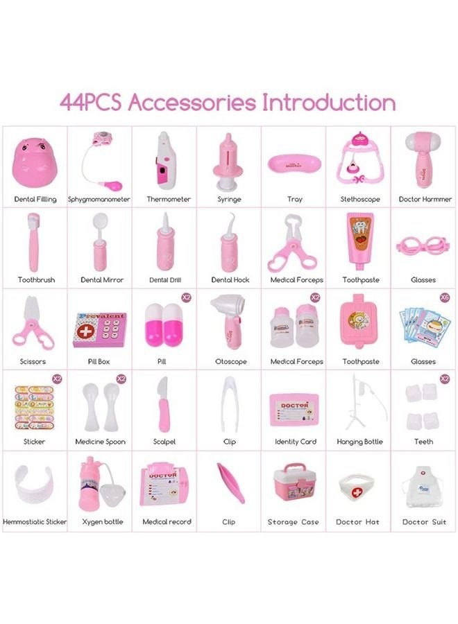 44pcs Children's Toy Doctor Kit for Kids