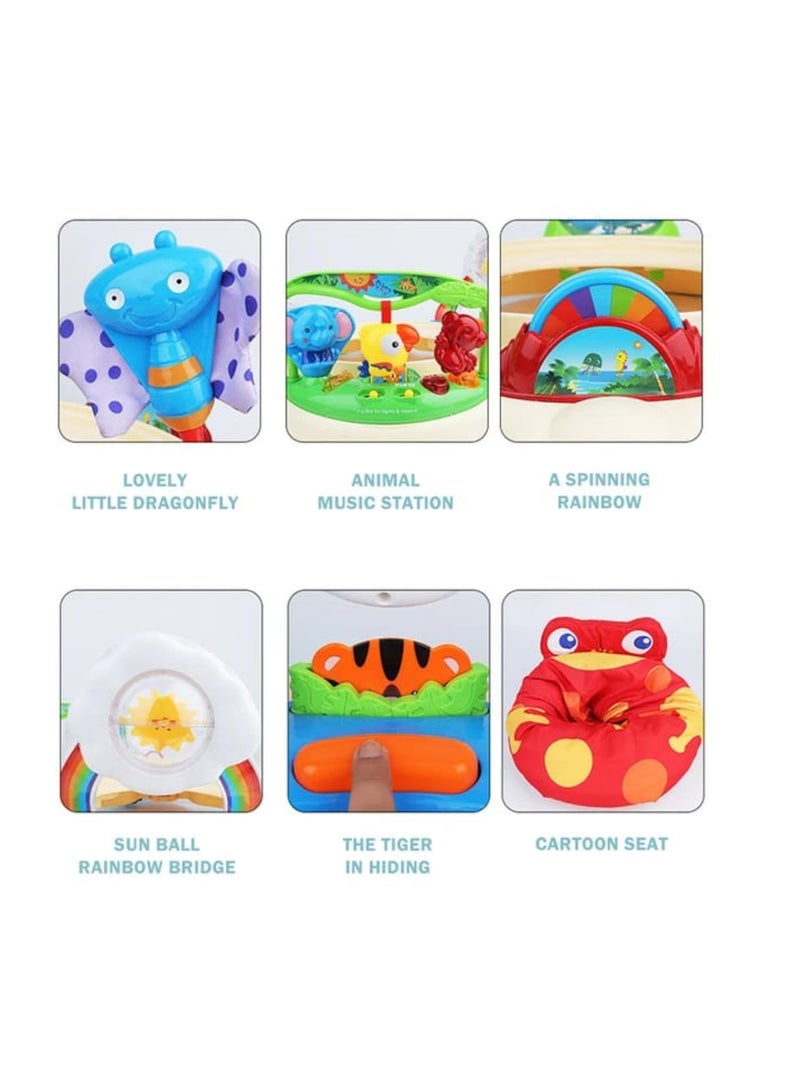 Pikkaboo Musical Frog Baby Jumperoo