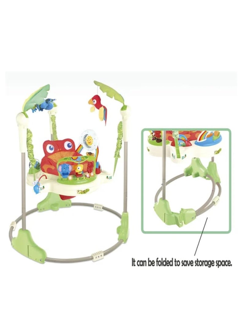 Pikkaboo Musical Frog Baby Jumperoo
