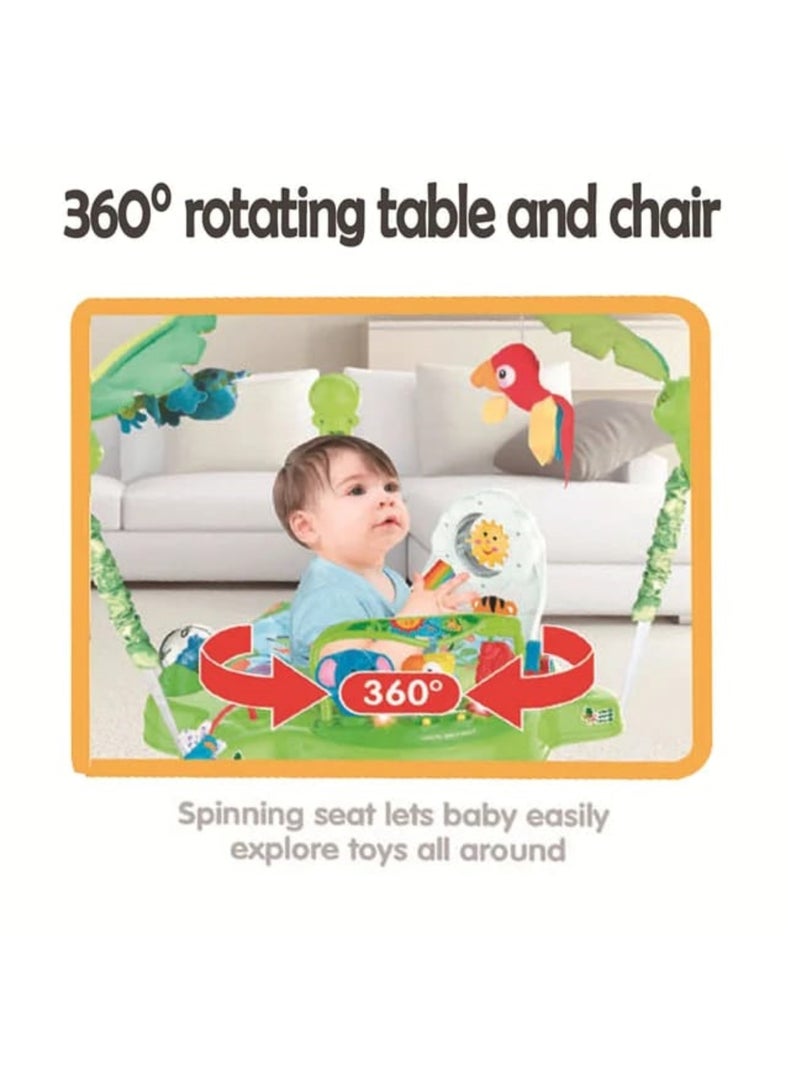 Pikkaboo Musical Frog Baby Jumperoo