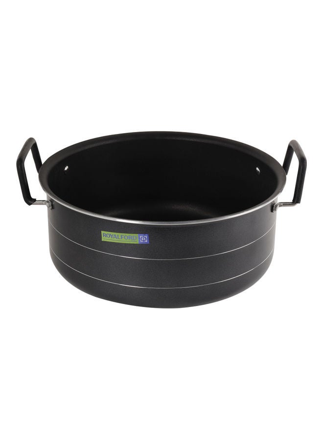 Nonstick Biriyani Pot With Stainless Steel Lid Black/Silver 41.0cm